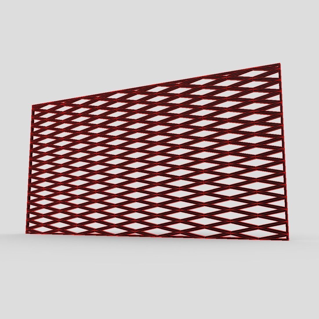 Grill Mesh Low-poly 3D model_12