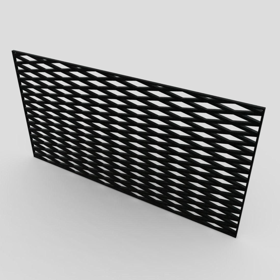 Grill Mesh Low-poly 3D model_5