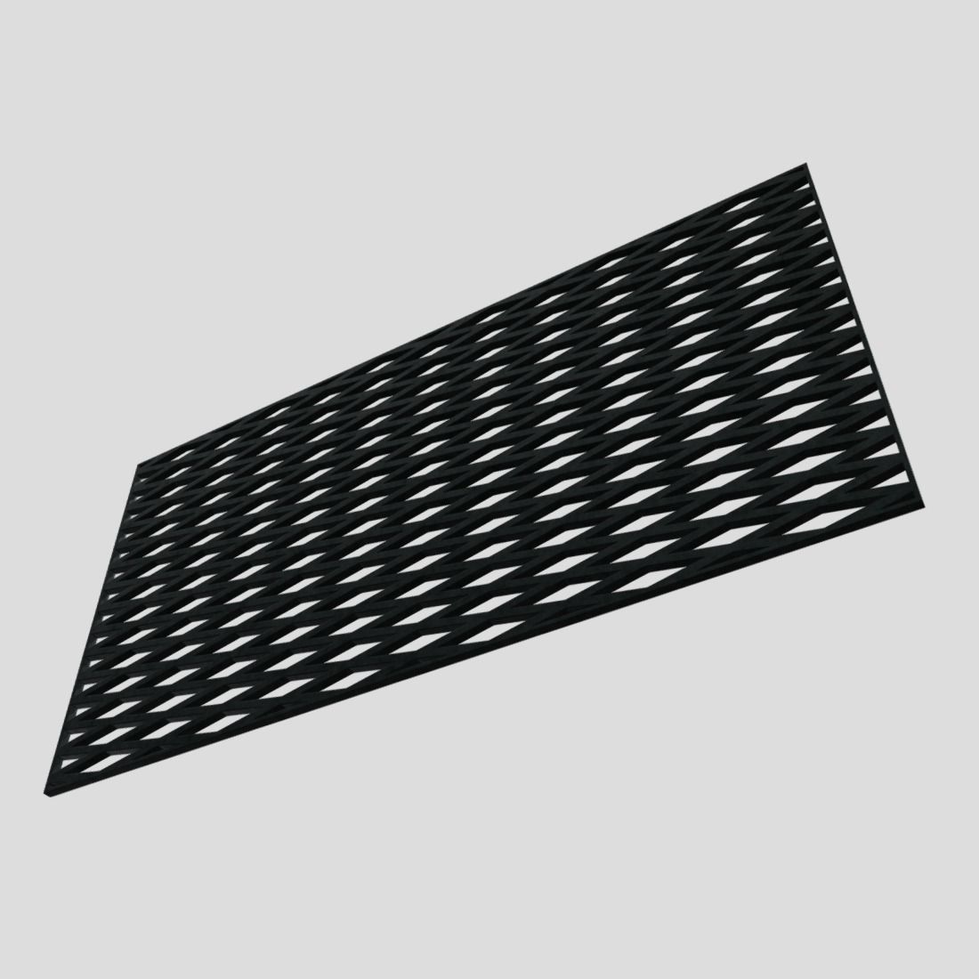 Grill Mesh Low-poly 3D model_9