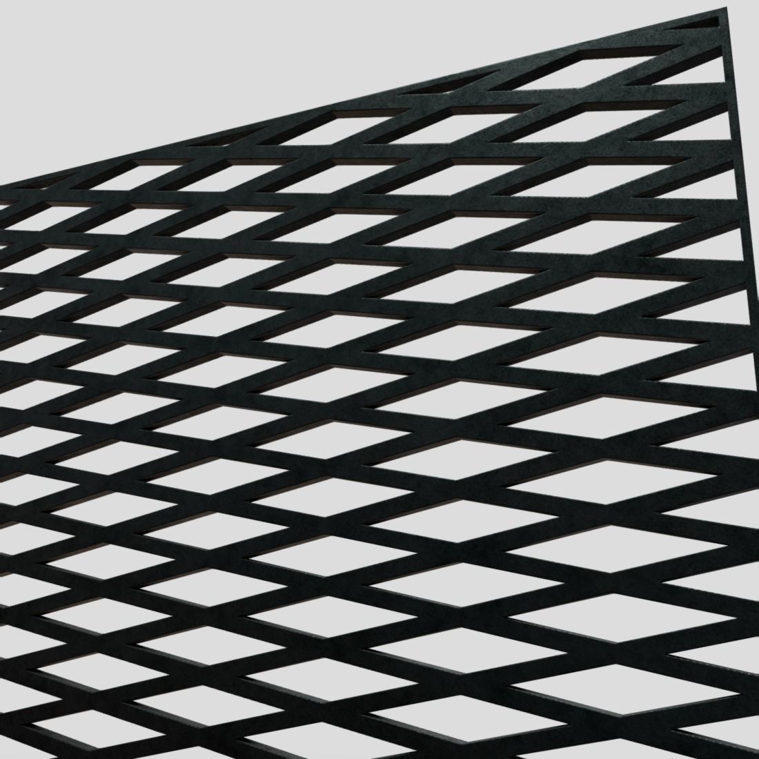 Grill Mesh Low-poly 3D model_13