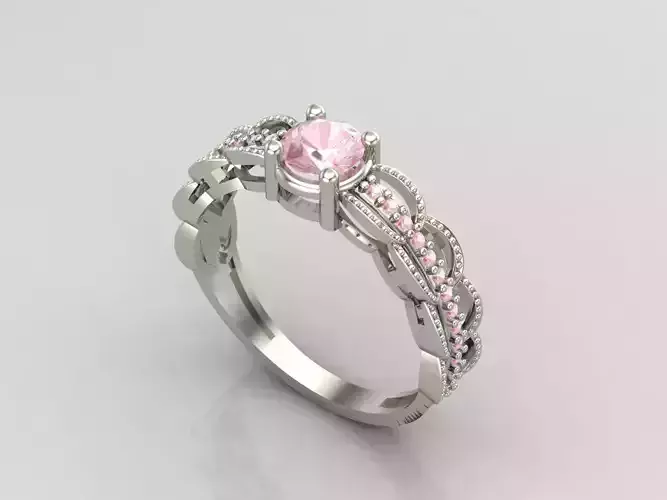 Single Stone Women Rings 3DM Render Files Machine Ready 10