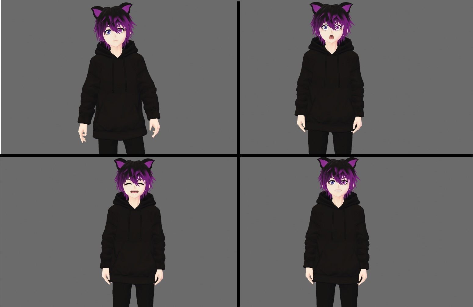 3d Low Poly Male avatar for Gaming Vtubing VRchat and Quest  Low-poly 3D model_12