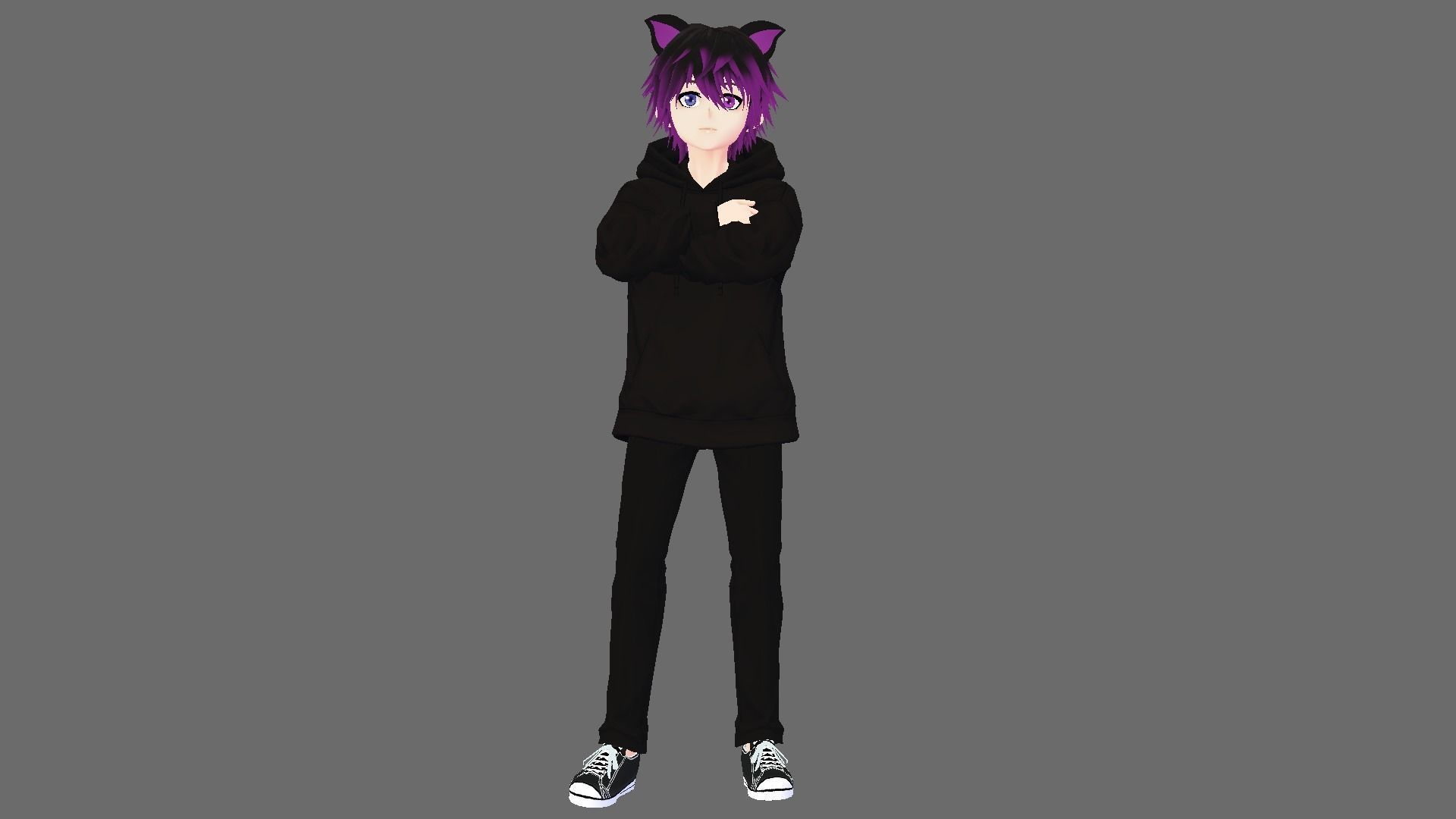 3d Low Poly Male avatar for Gaming Vtubing VRchat and Quest  Low-poly 3D model_1