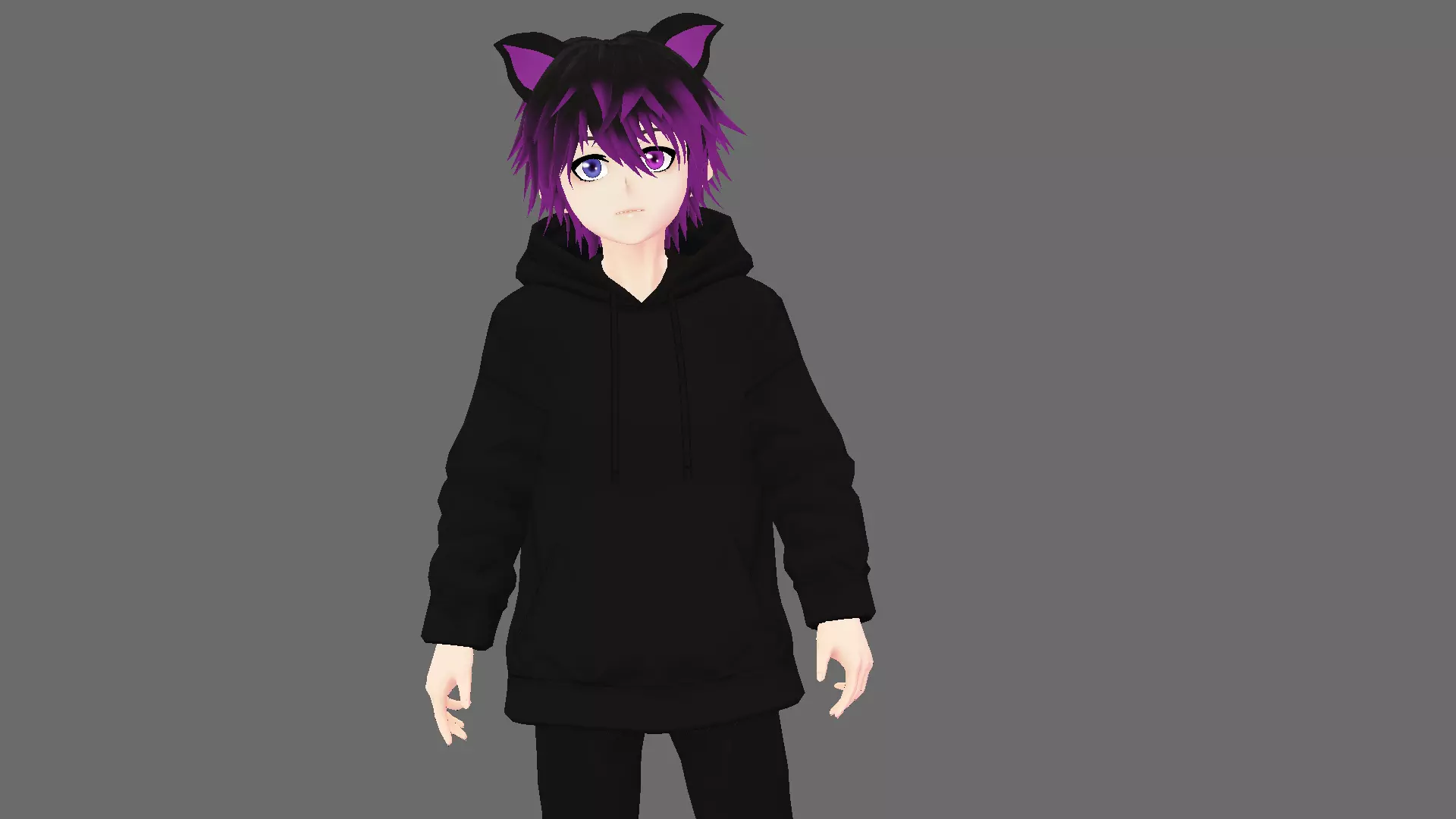 3d Low Poly Male avatar for Gaming Vtubing VRchat and Quest  Low-poly 3D model_0