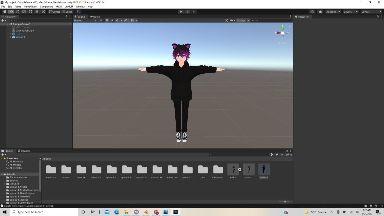 3d Low Poly Male avatar for Gaming Vtubing VRchat and Quest  Low-poly 3D model_7