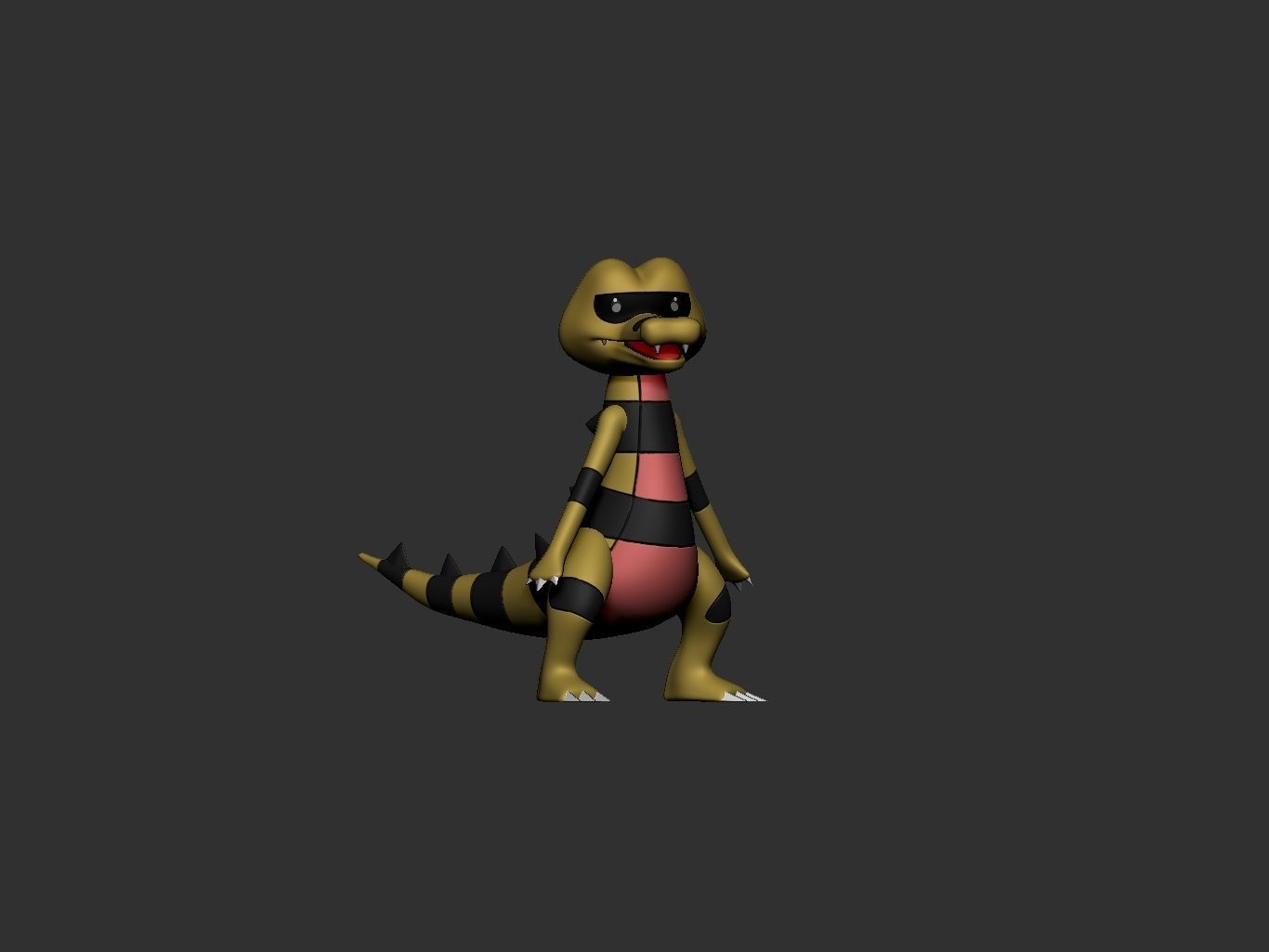 pokemon sandile evolution pack 3D print model_4