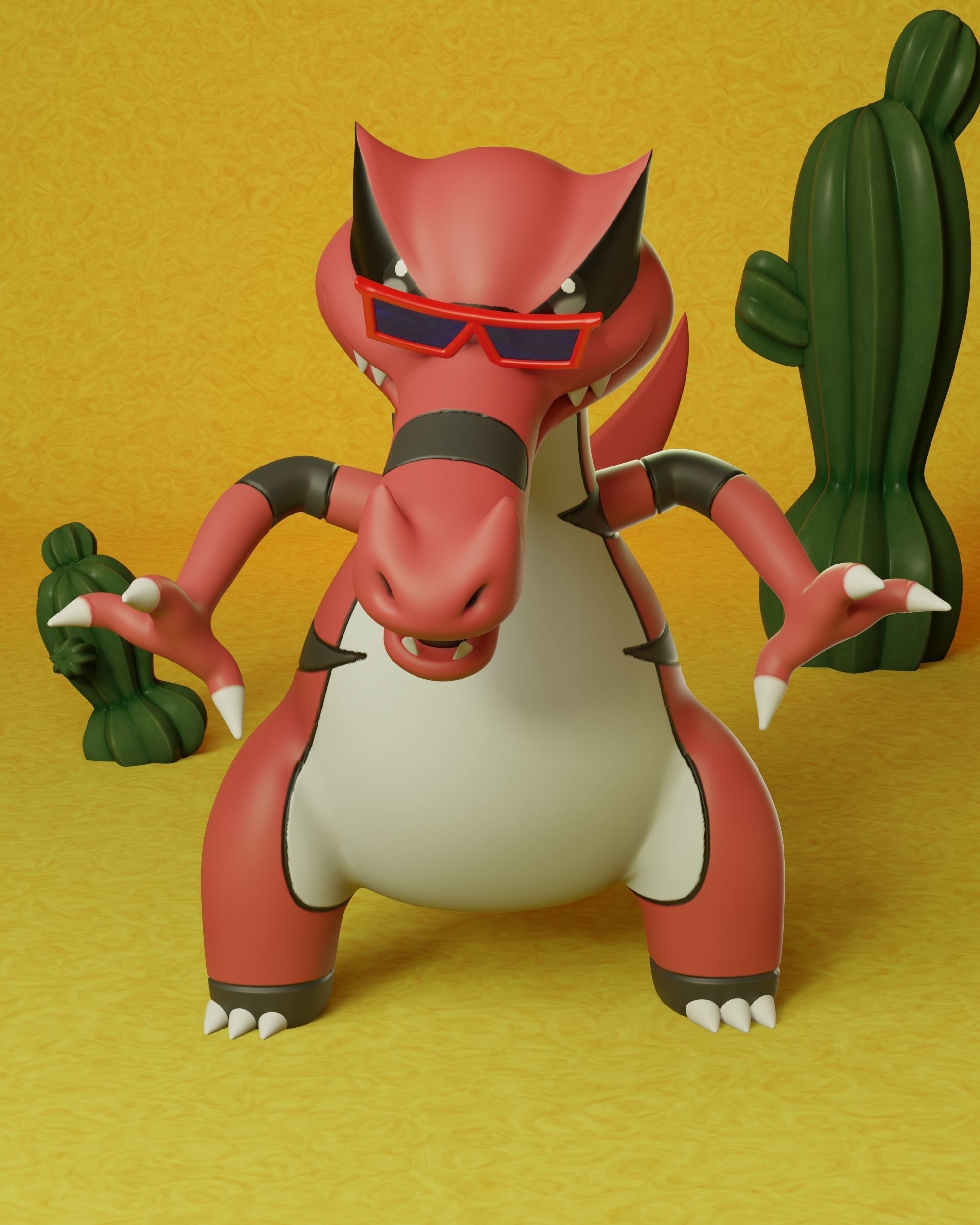 pokemon sandile evolution pack 3D print model_5