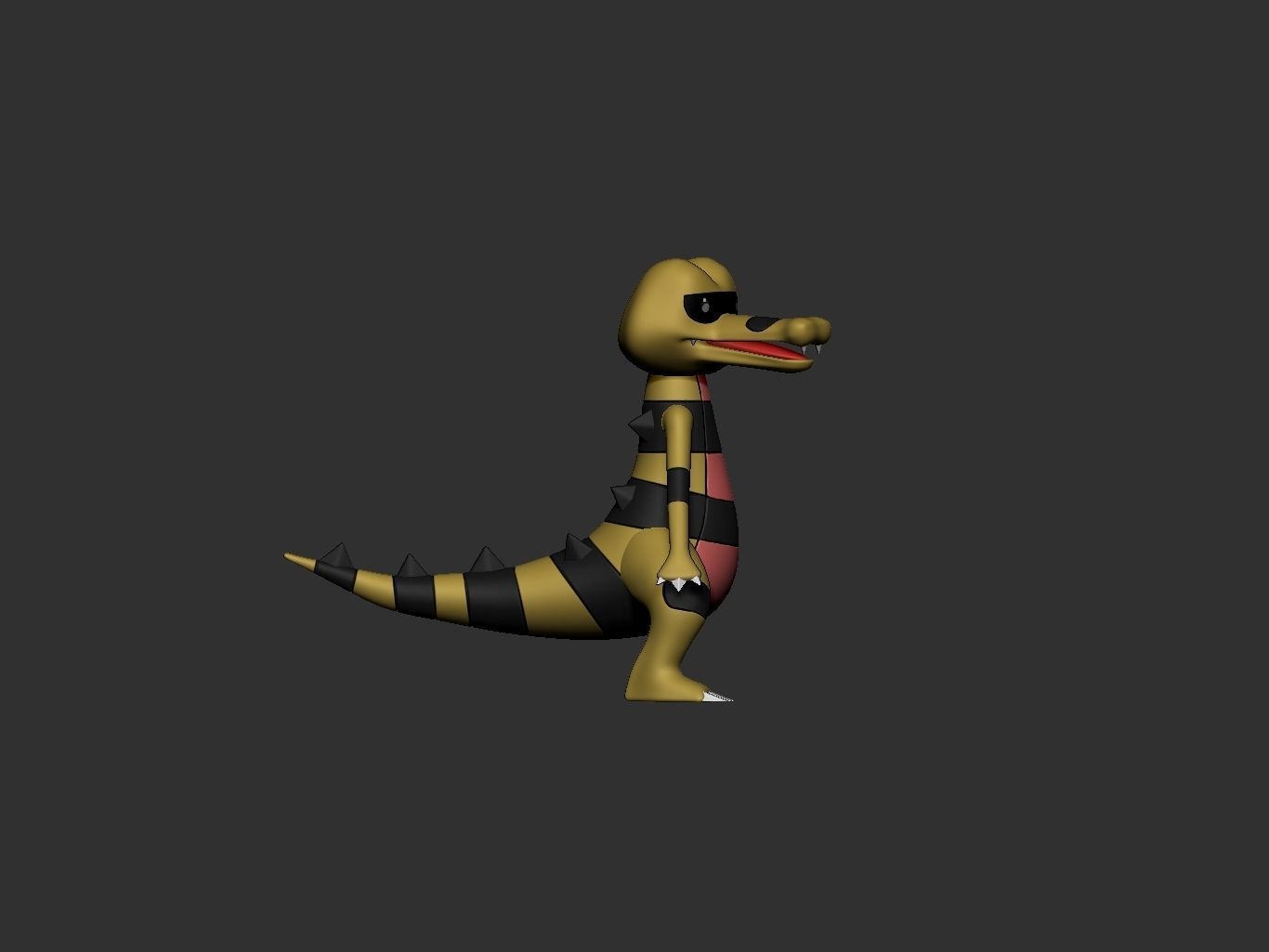 pokemon sandile evolution pack 3D print model_10