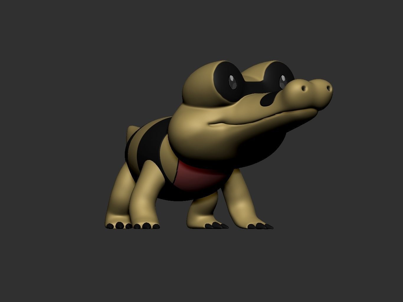 pokemon sandile evolution pack 3D print model_2