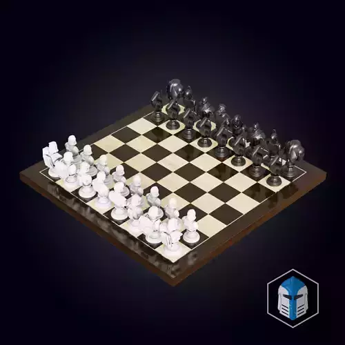 Clone Wars Chess Set - 3D Print Files 3D print model