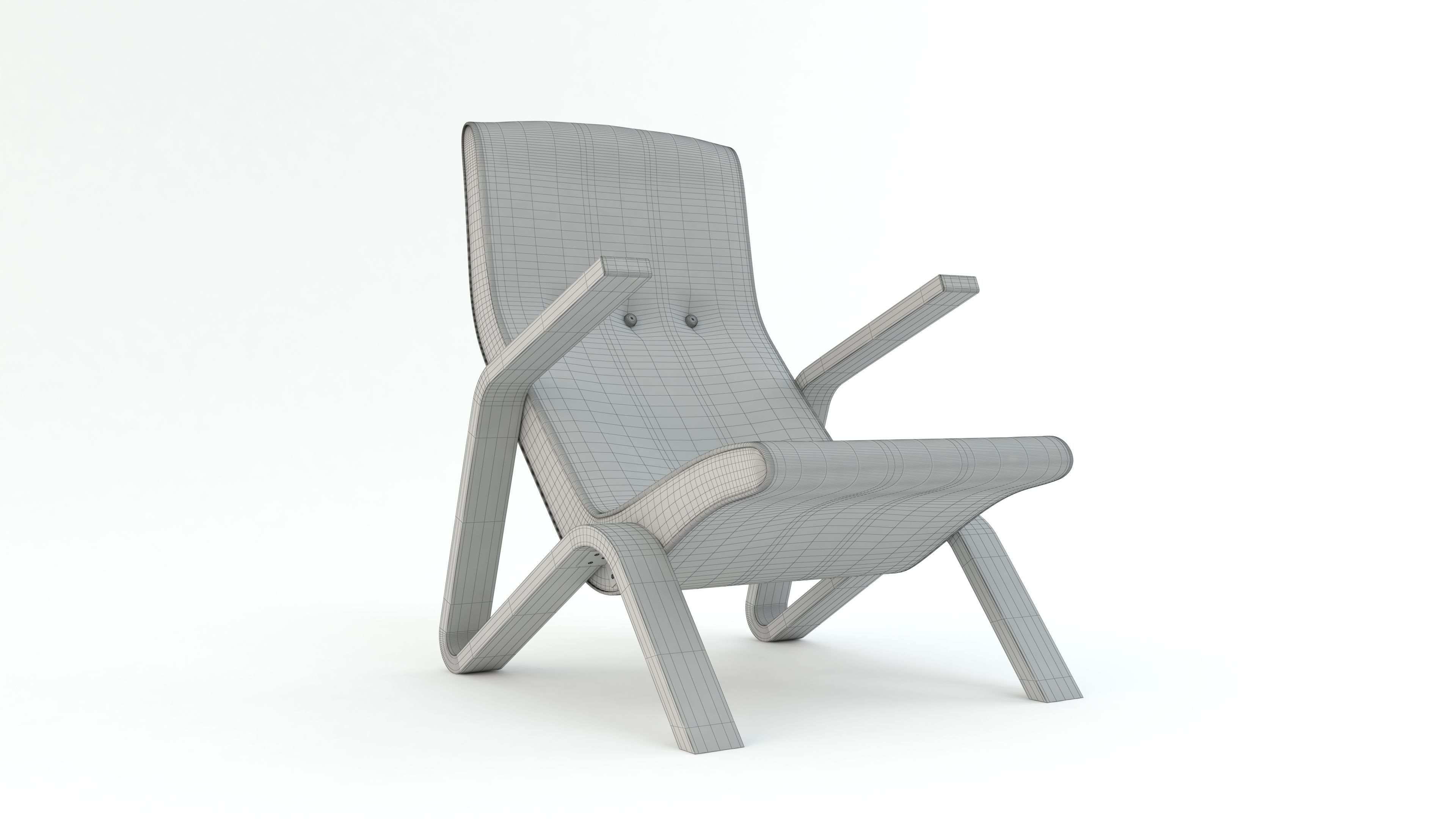 Modern chair 3D model_8