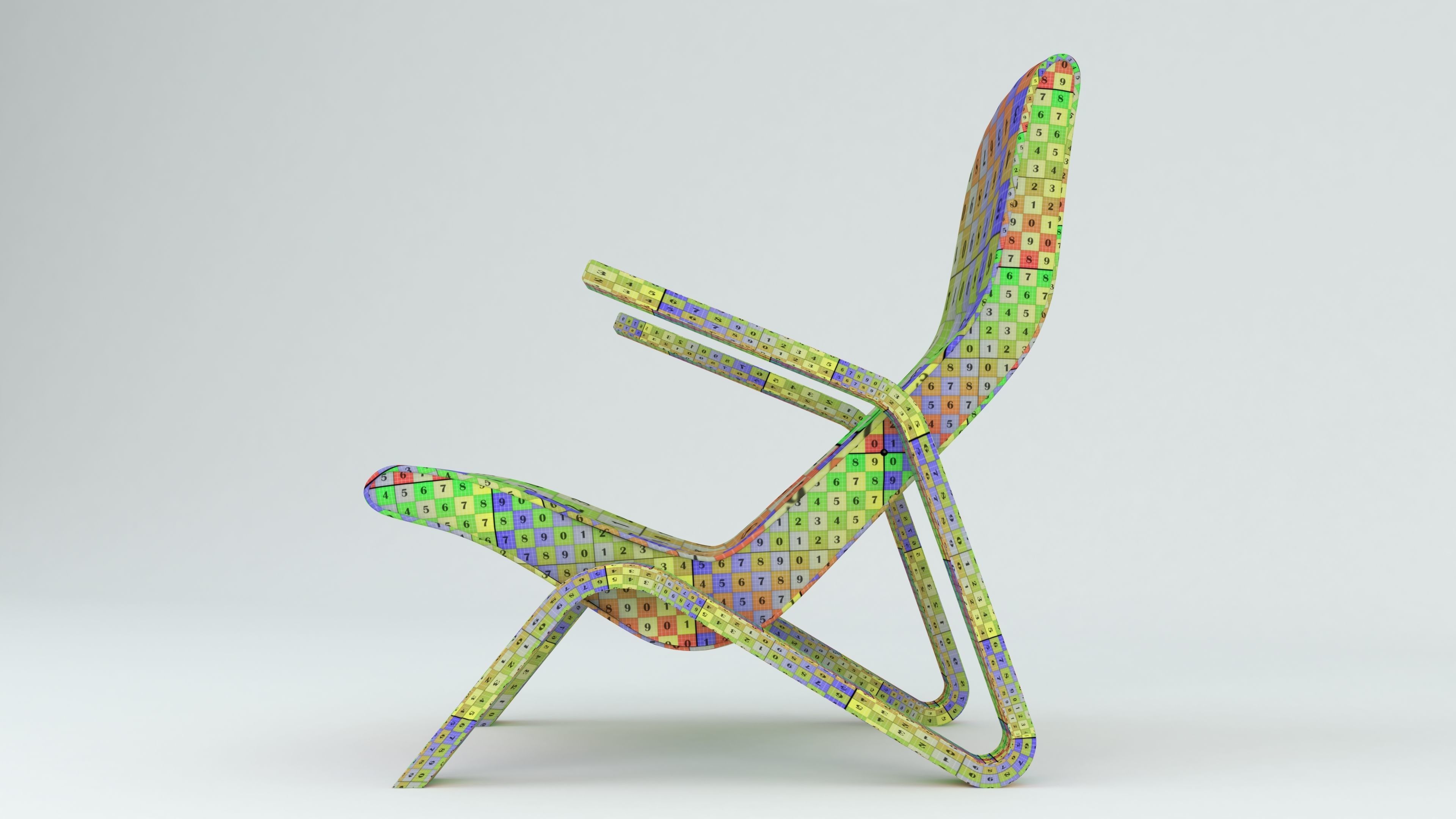 Modern chair 3D model_6