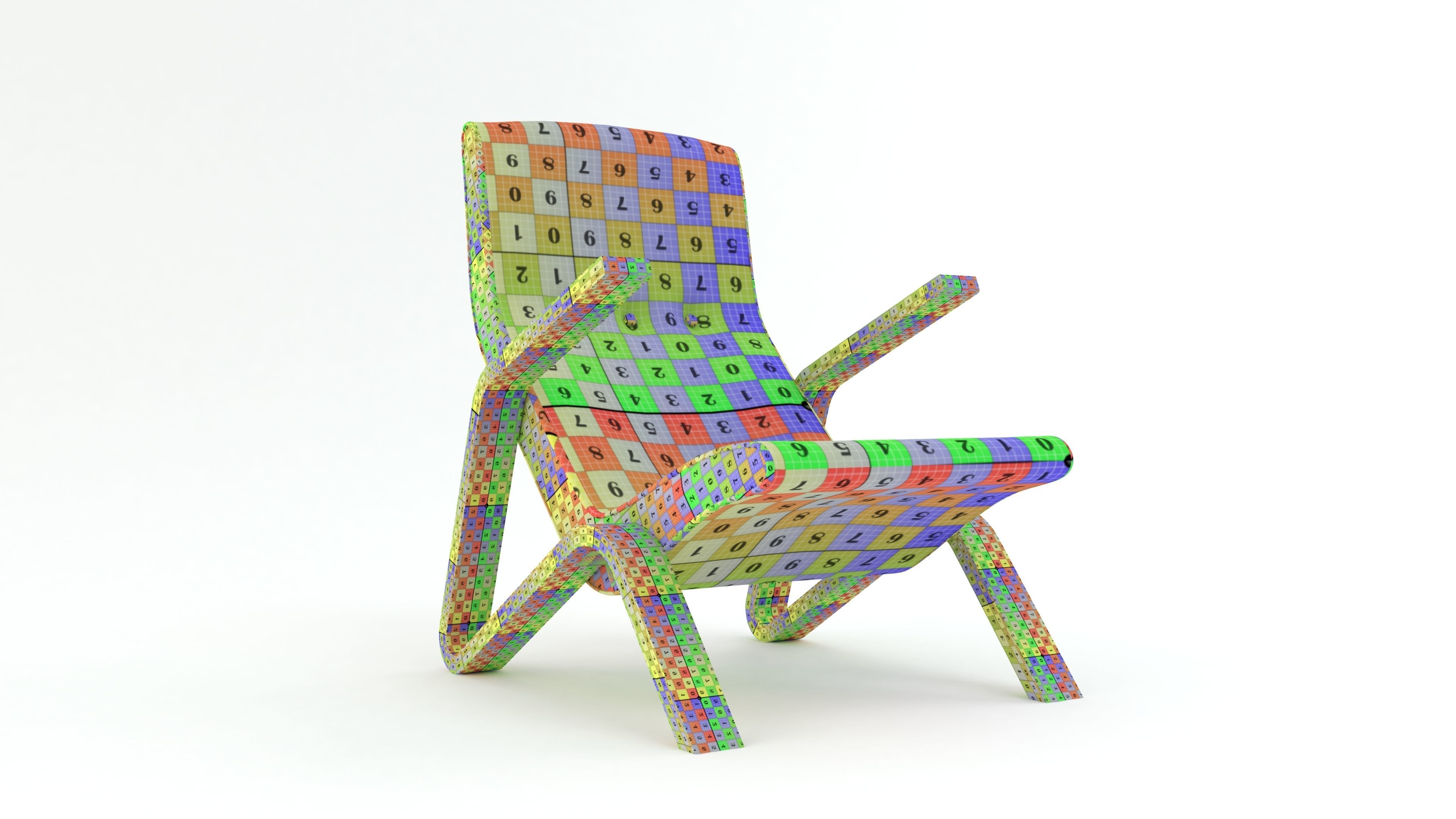 Modern chair 3D model_5