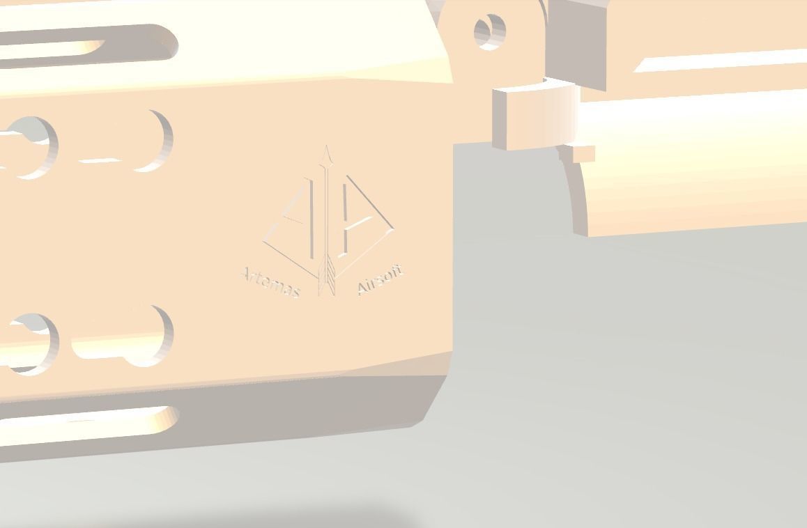 Airsoft M4 Shrike Conversion Kit 3D print model_2