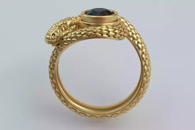 Snake coiled around a finger