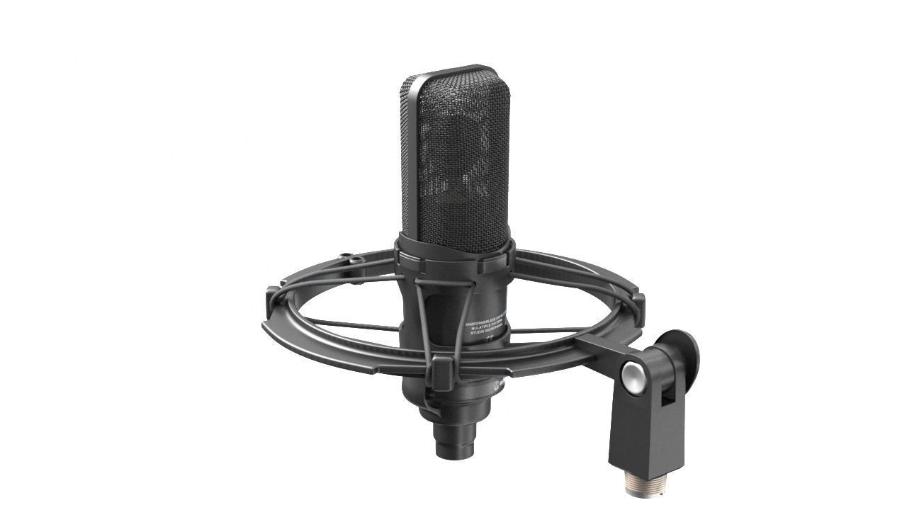 Audio-technica AT4050 condenser microphone recording microphone 3D model_26
