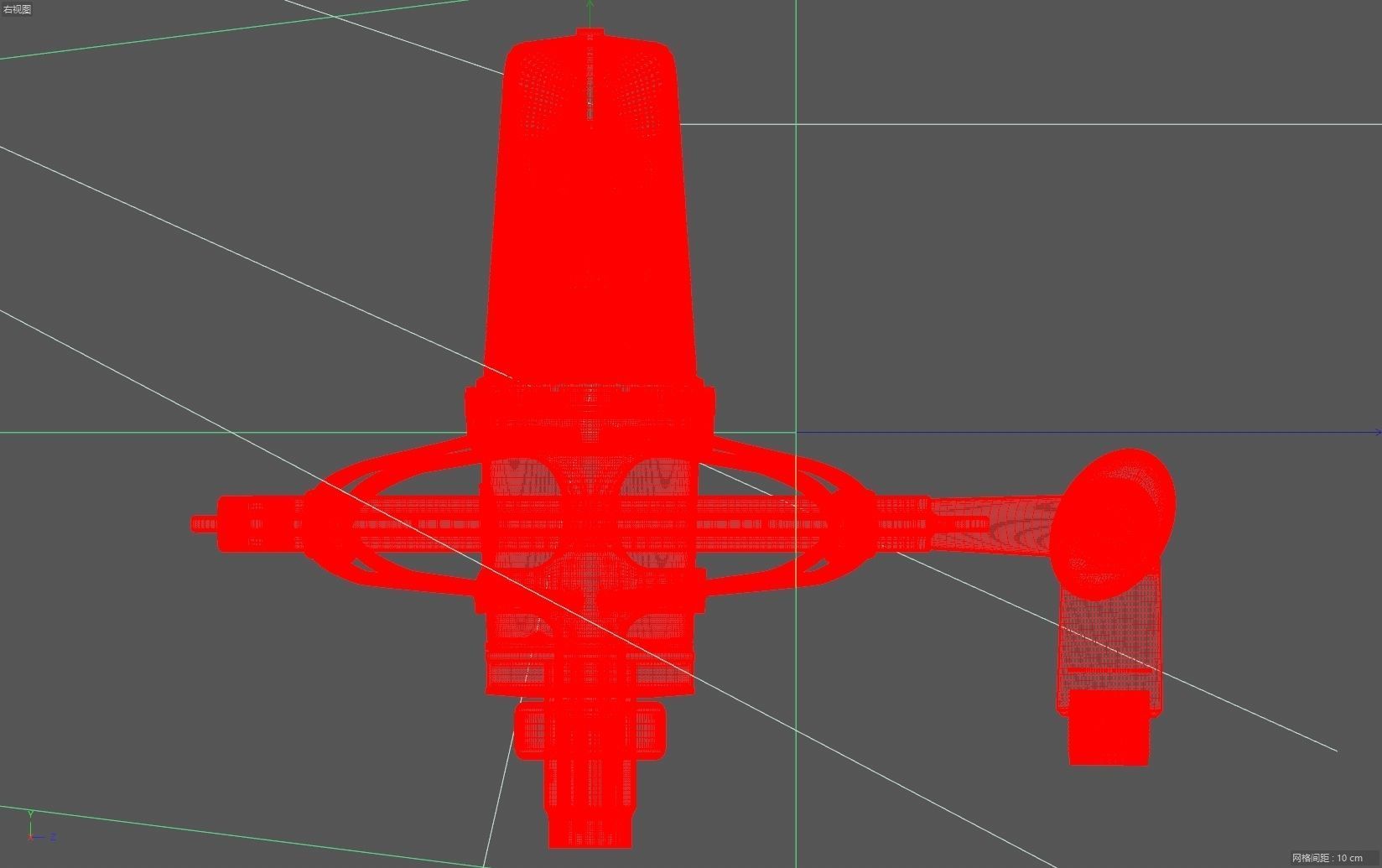 Audio-technica AT4050 condenser microphone recording microphone 3D model_69