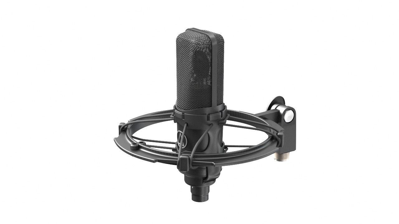 Audio-technica AT4050 condenser microphone recording microphone 3D model_33