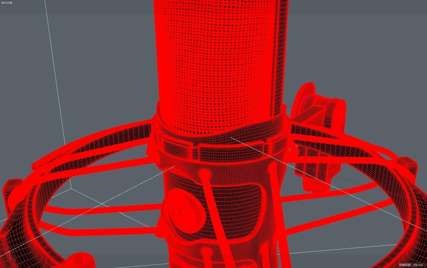 Audio-technica AT4050 condenser microphone recording microphone 3D model_76