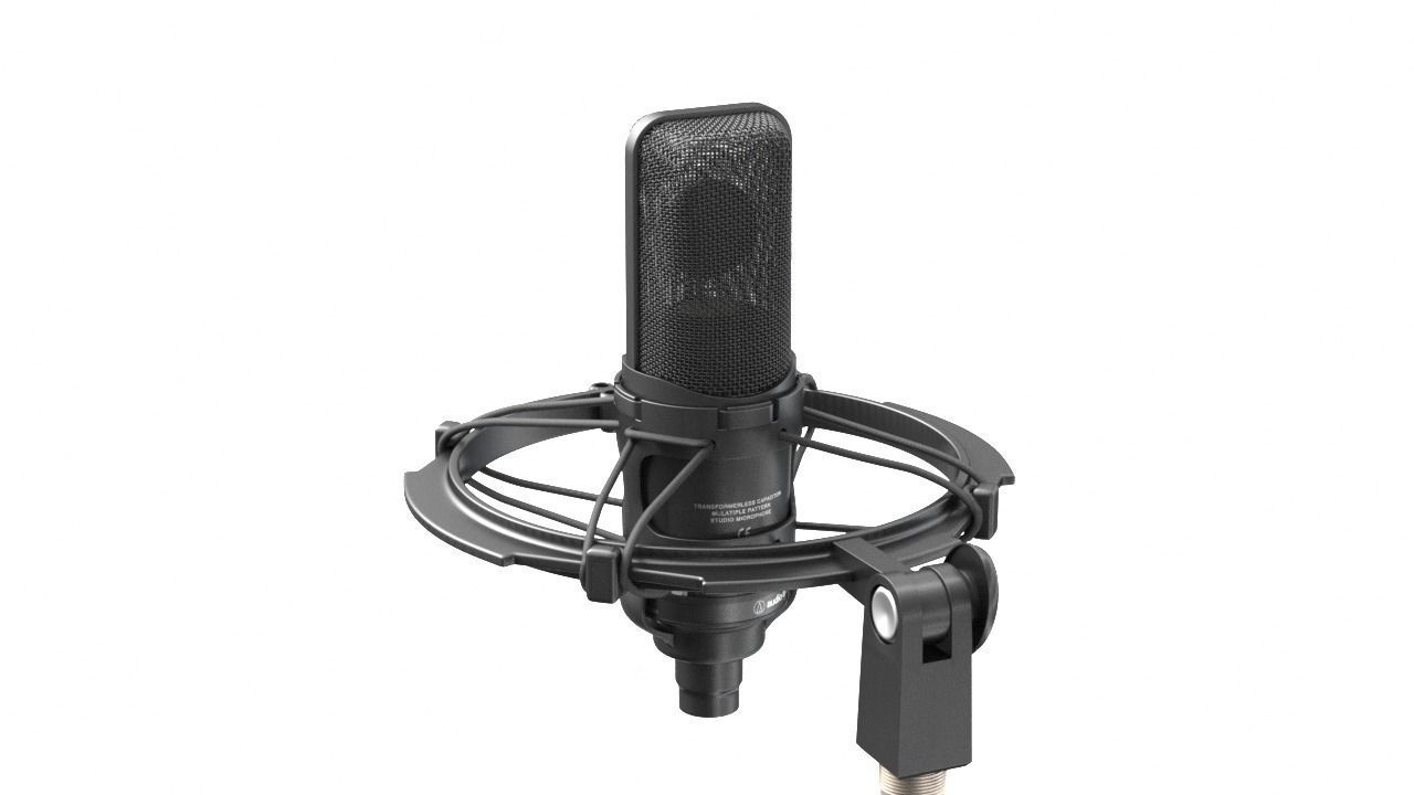 Audio-technica AT4050 condenser microphone recording microphone 3D model_25