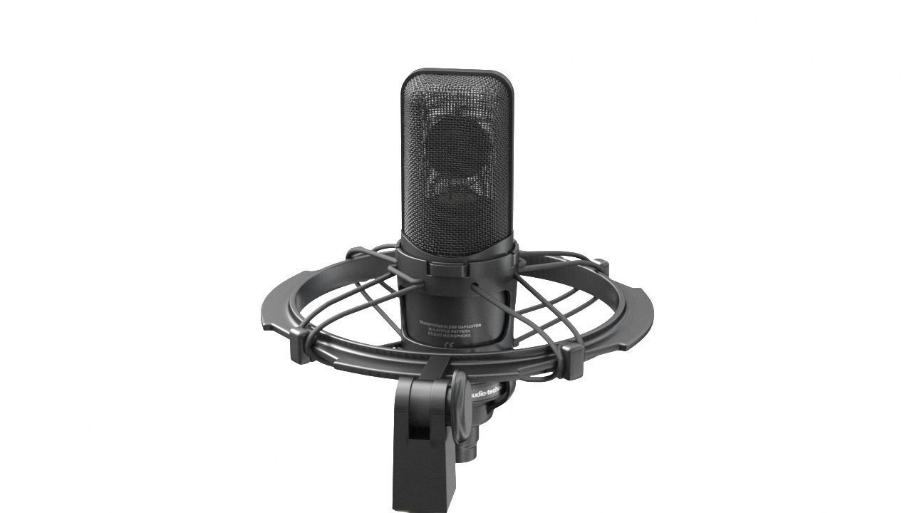 Audio-technica AT4050 condenser microphone recording microphone 3D model_23