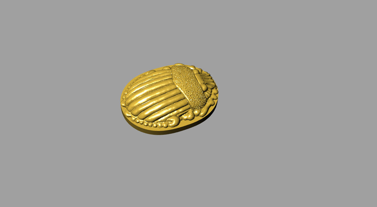 Scarab  pendant 3D print model_7