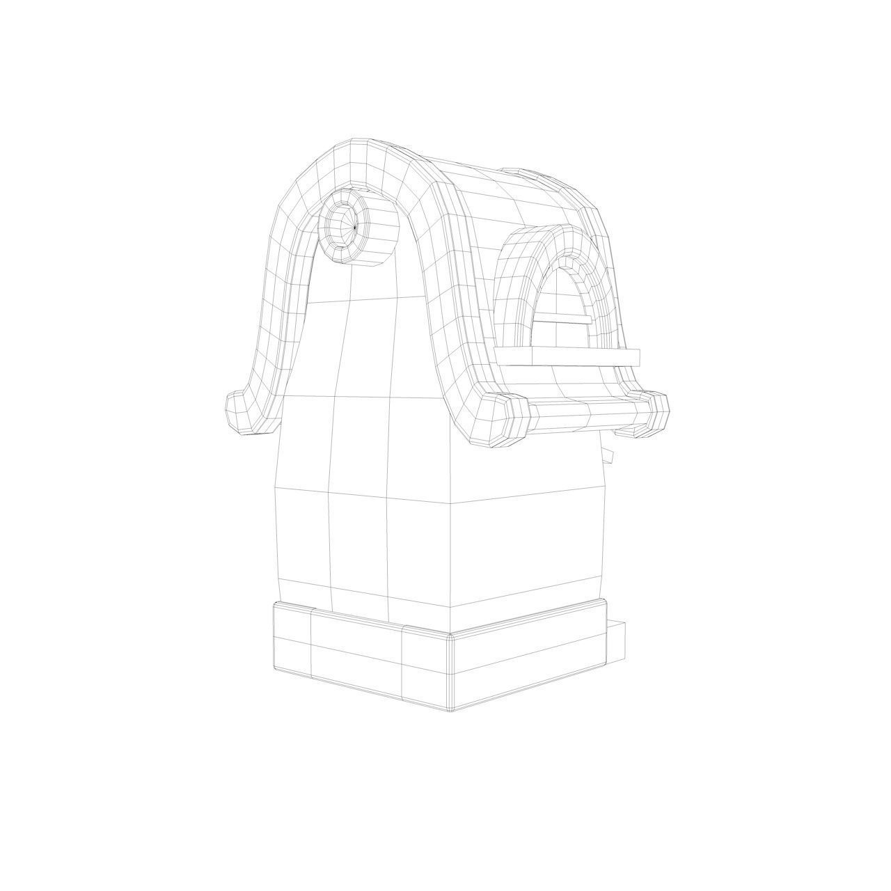 Cartoon Fantasy House 2 Low-poly 3D model_12