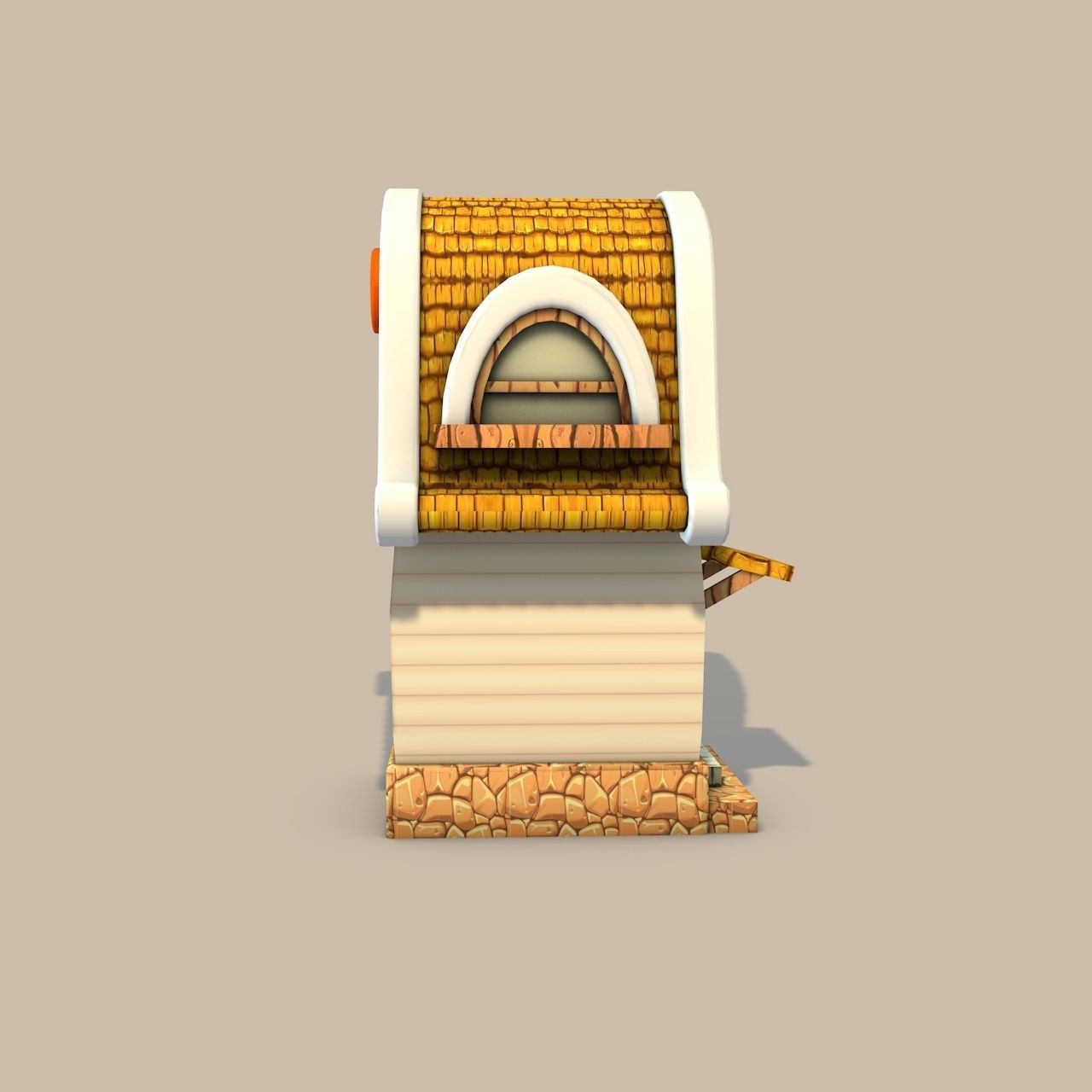 Cartoon Fantasy House 2 Low-poly 3D model_5