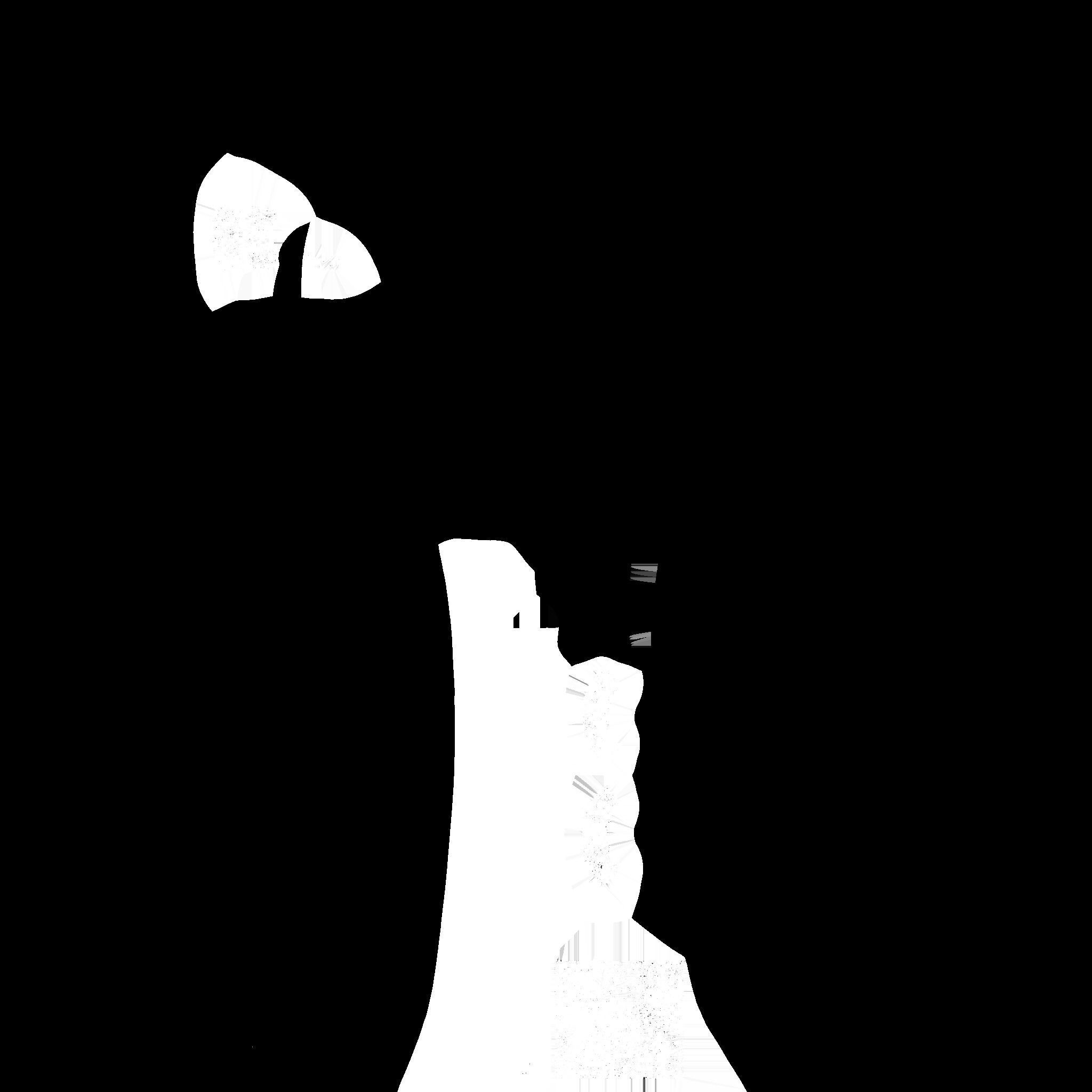 SciFi Ninja Mask A01 Latex Black - Character Design Fashion Low-poly 3D model_22