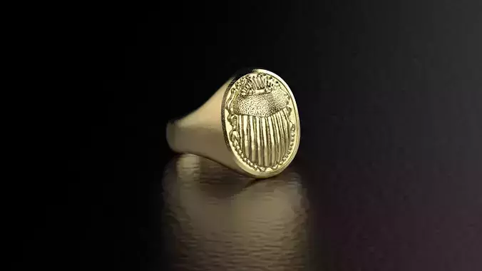 Scarab signet Ring