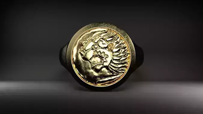 Lion Signet Ring