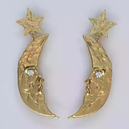 Moon earrings