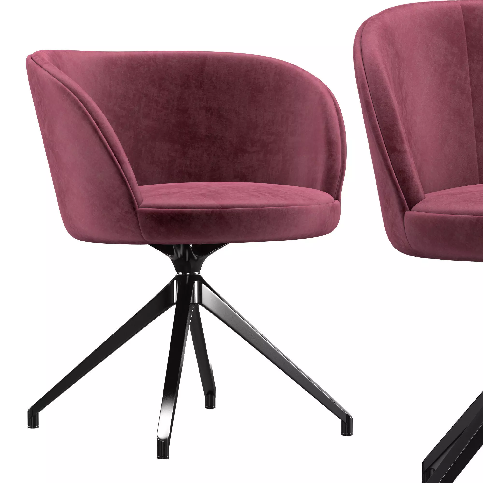 Mina Meeting Chair MI64T-4 3D model