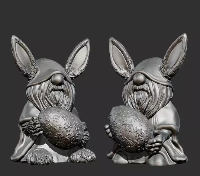Easter Bunny Gonk Egil 3D print model_0