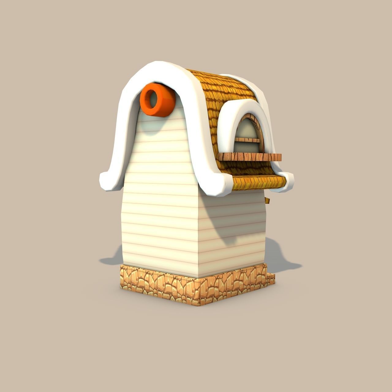 Cartoon Stylized Buildings 3D Model Collection_15