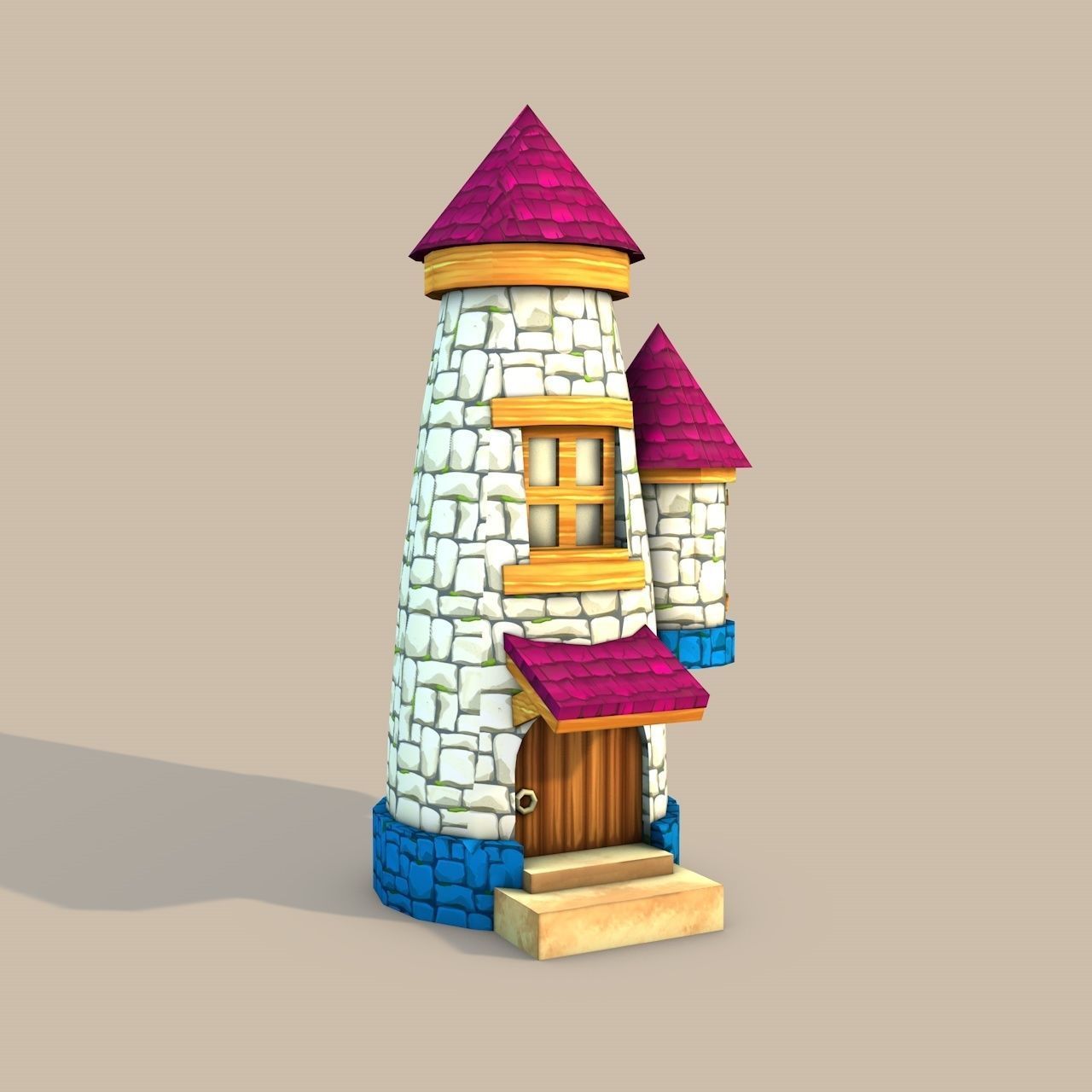 Cartoon Stylized Buildings 3D Model Collection_17