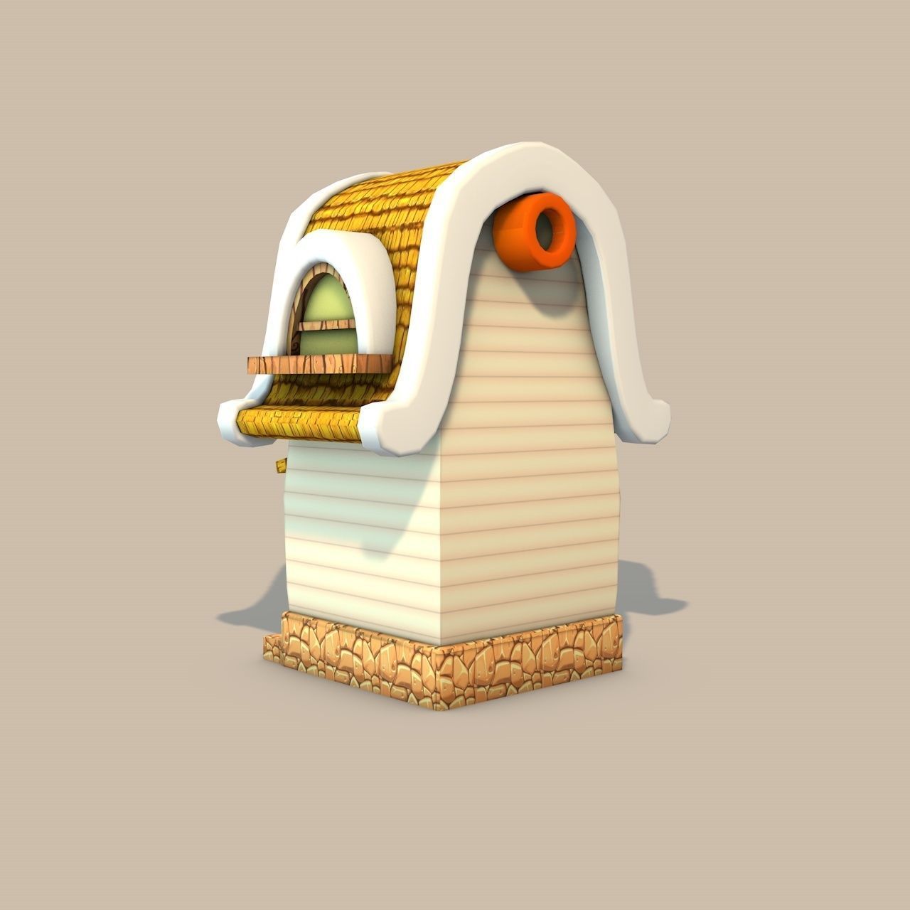 Cartoon Stylized Buildings 3D Model Collection_13