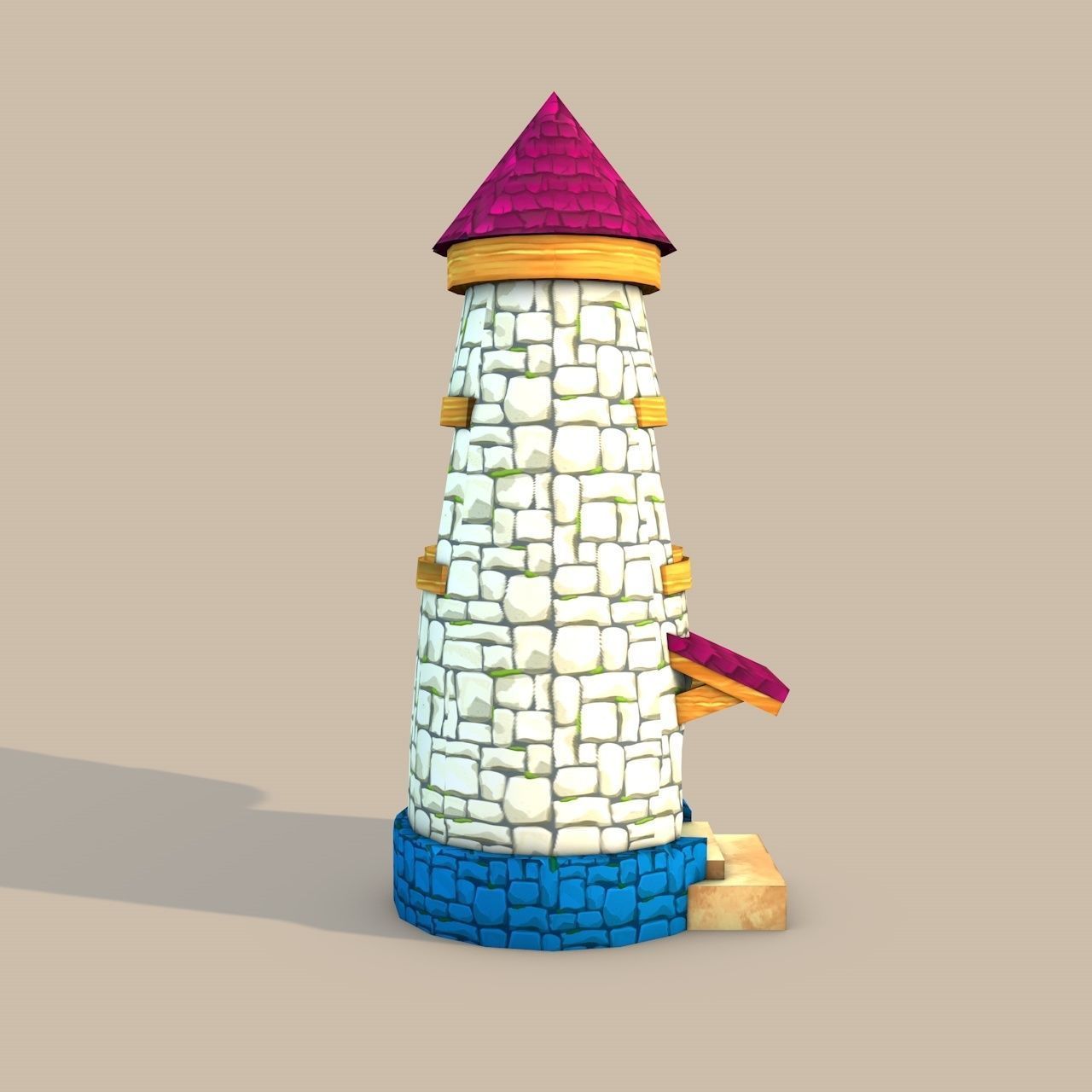 Cartoon Stylized Buildings 3D Model Collection_22