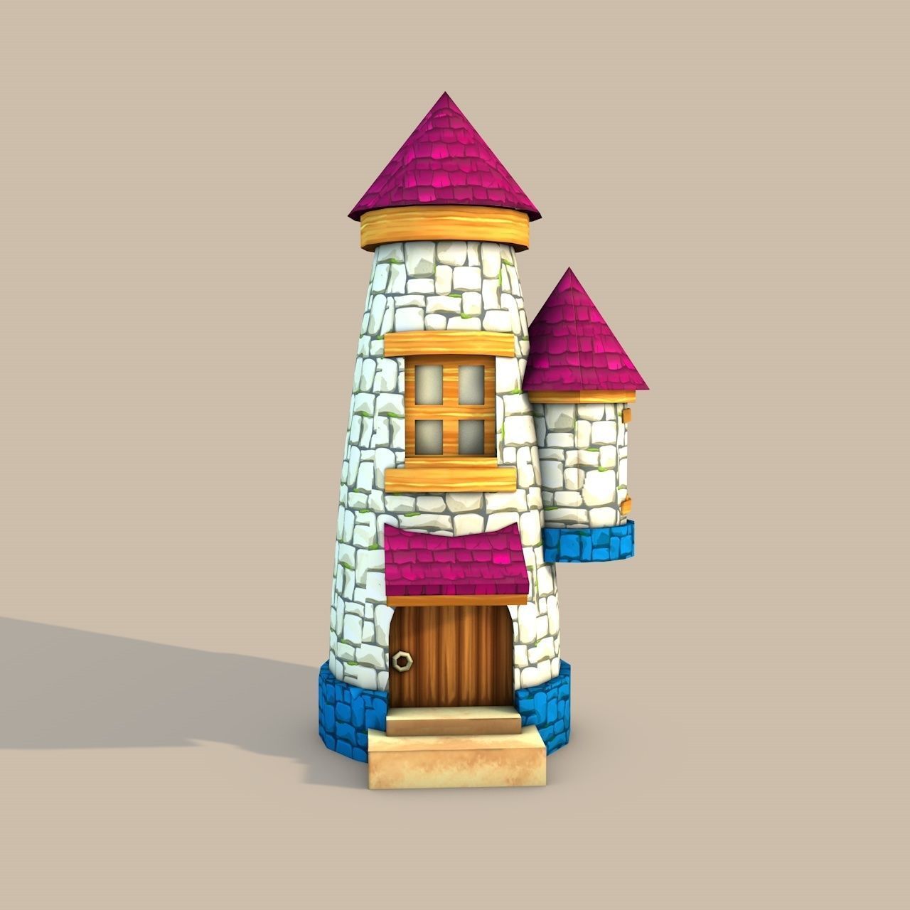 Cartoon Stylized Buildings 3D Model Collection_21