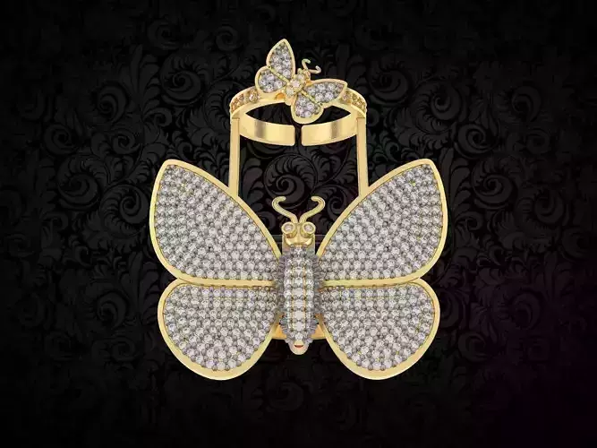 butterfly ring Moving Wing 