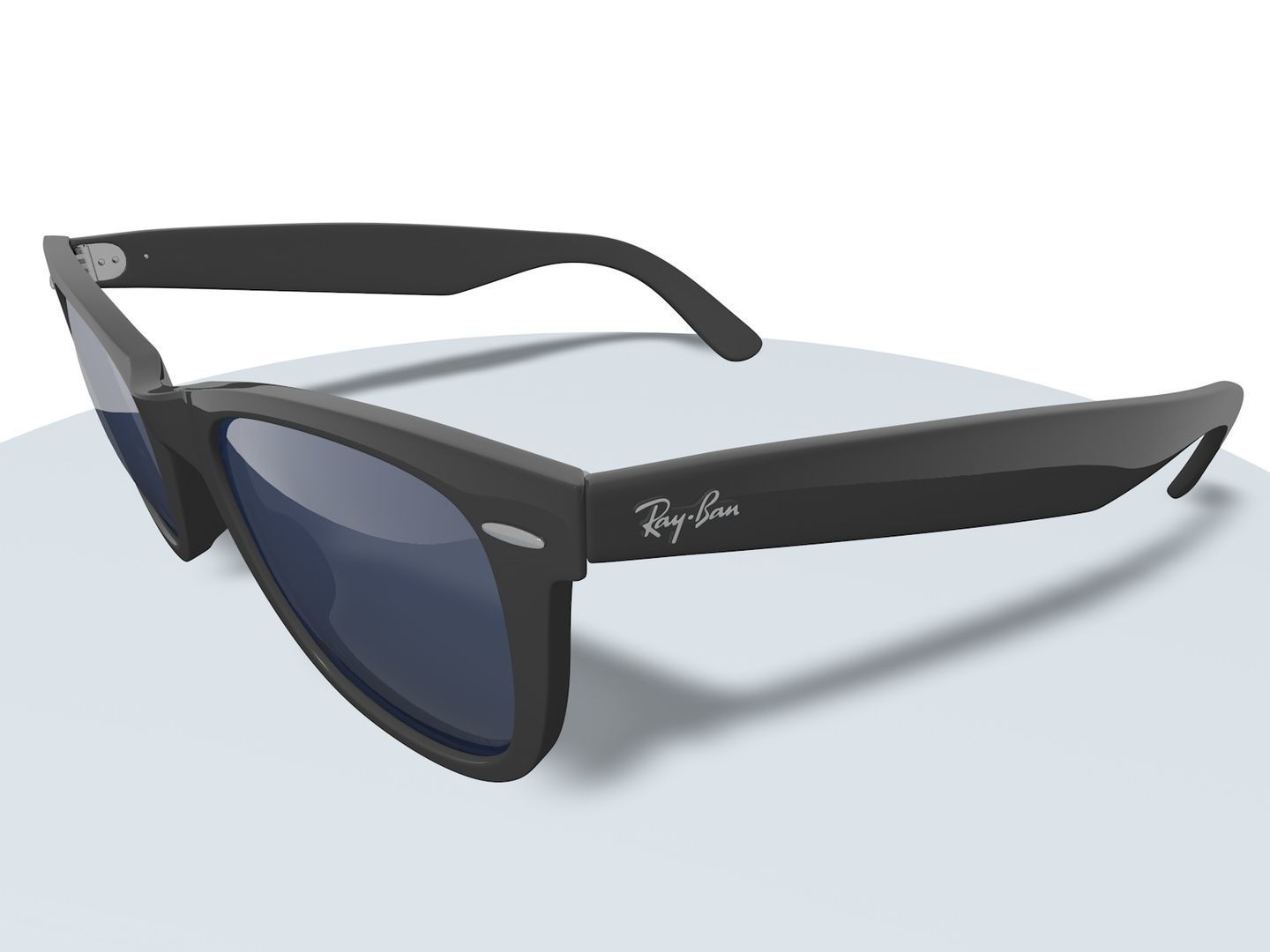 Black sunglasses 3D model_5