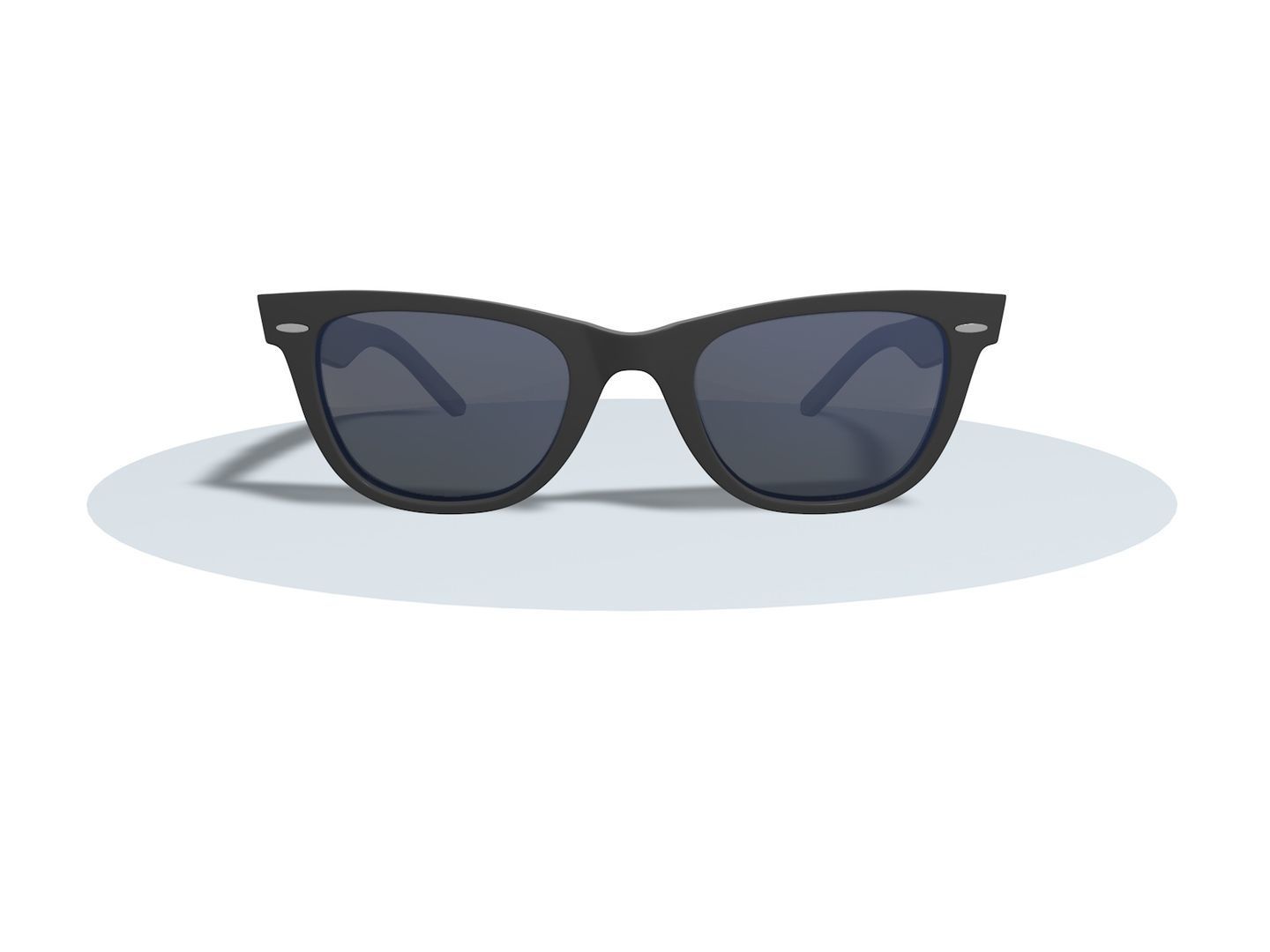 Black sunglasses 3D model_2