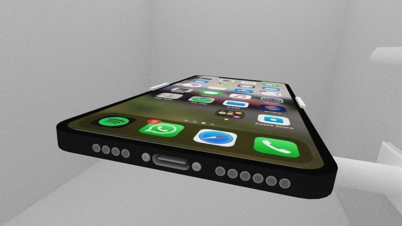 iphone se 3 custom 3D model_2