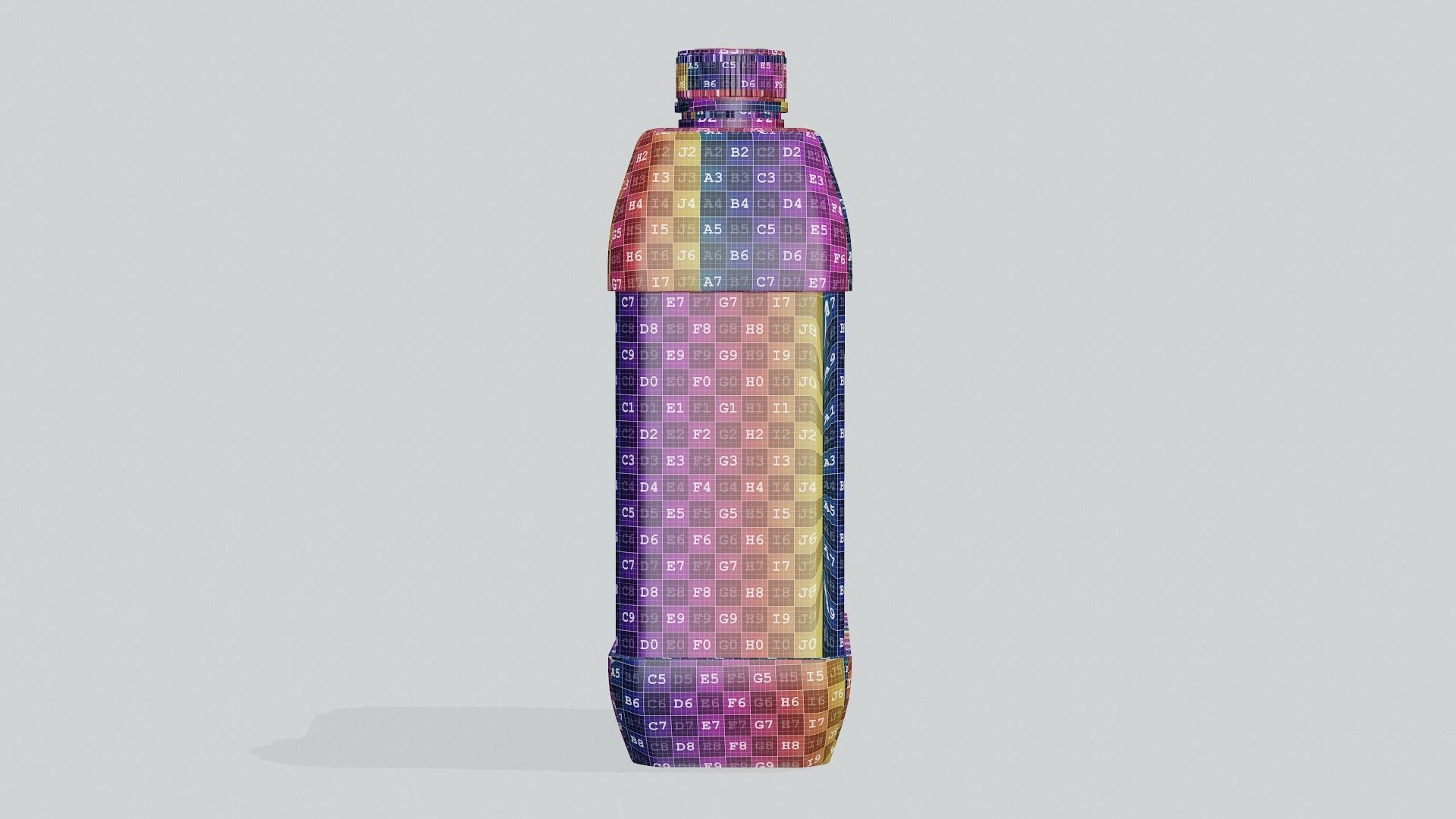 Plastic Jerry Can Mockup 3D model_12