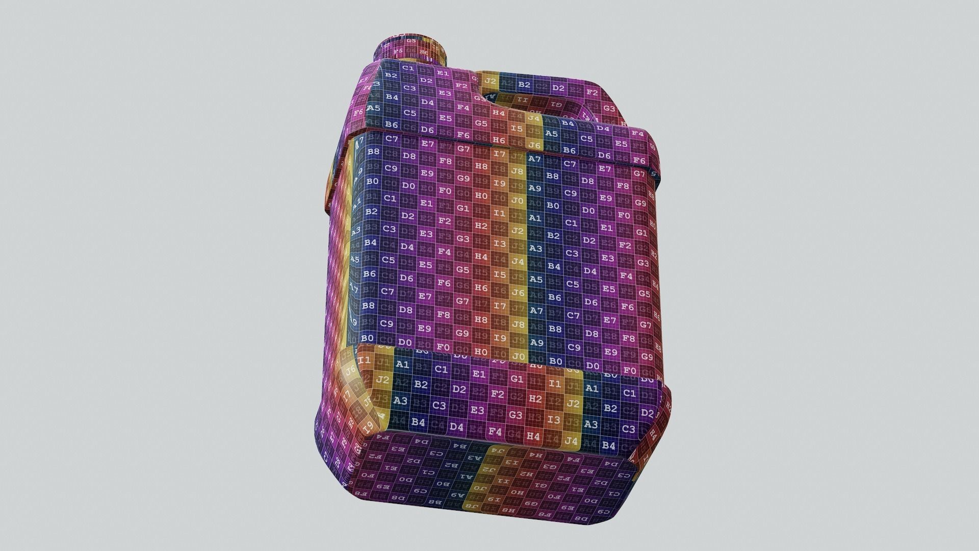 Plastic Jerry Can Mockup 3D model_16