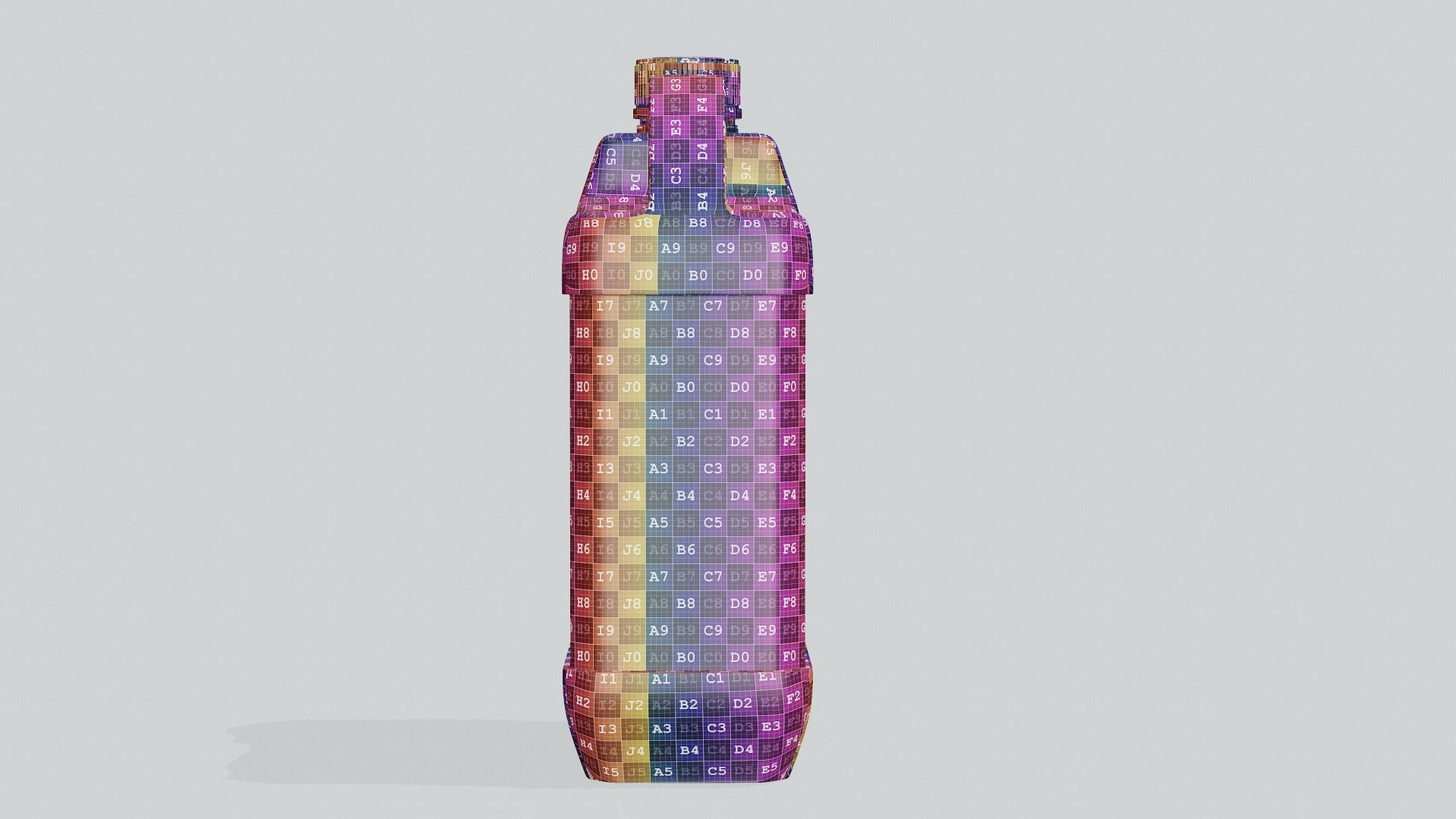 Plastic Jerry Can Mockup 3D model_10