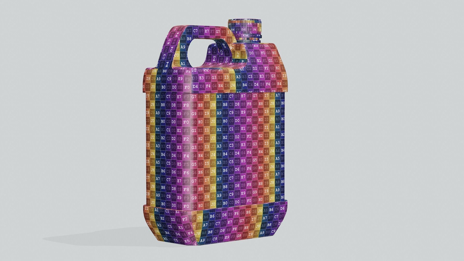 Plastic Jerry Can Mockup 3D model_8