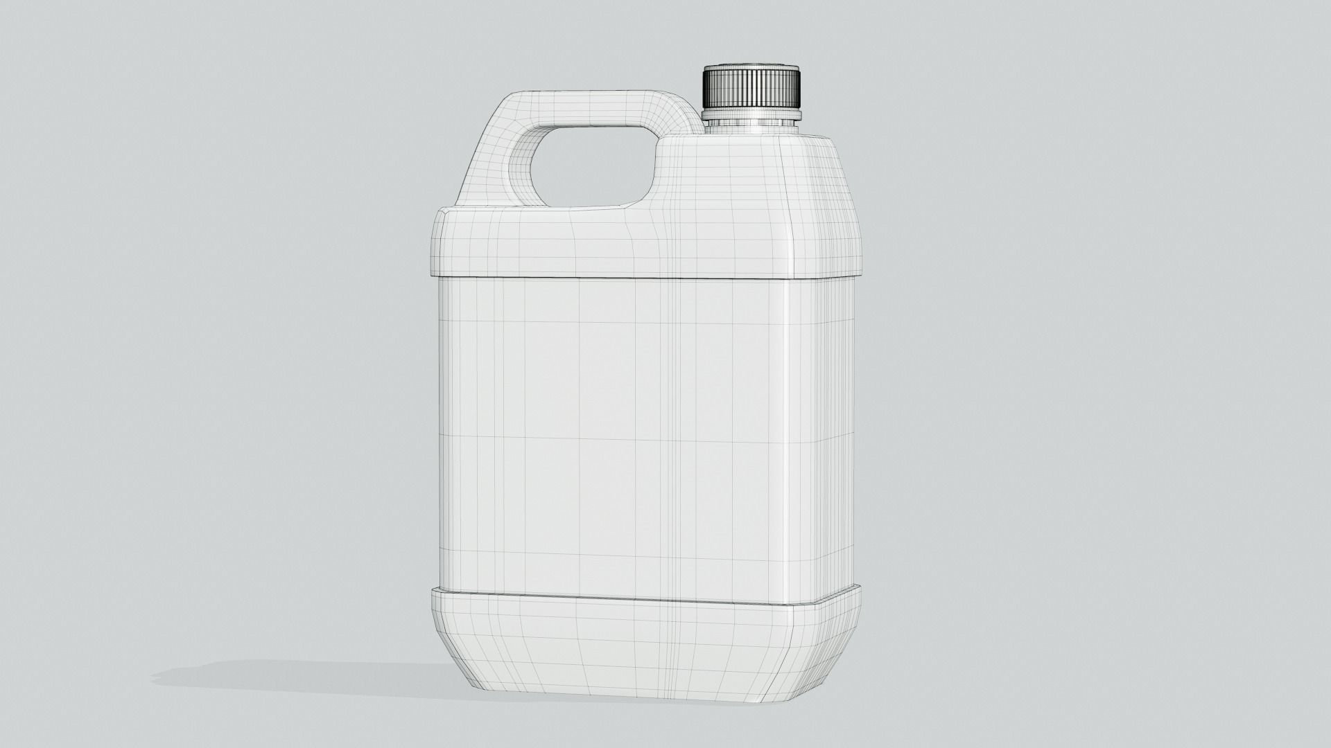 Plastic Jerry Can Mockup 3D model_5