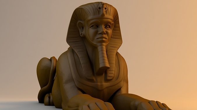 Egyptian Sphinx 3D Print 3D print model