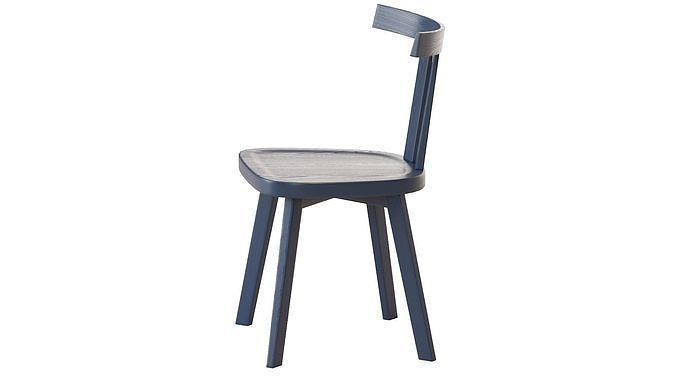 GRAY 23 chair 3D model 6